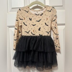 Posh Peanut Halloween Dress - Black and Cream